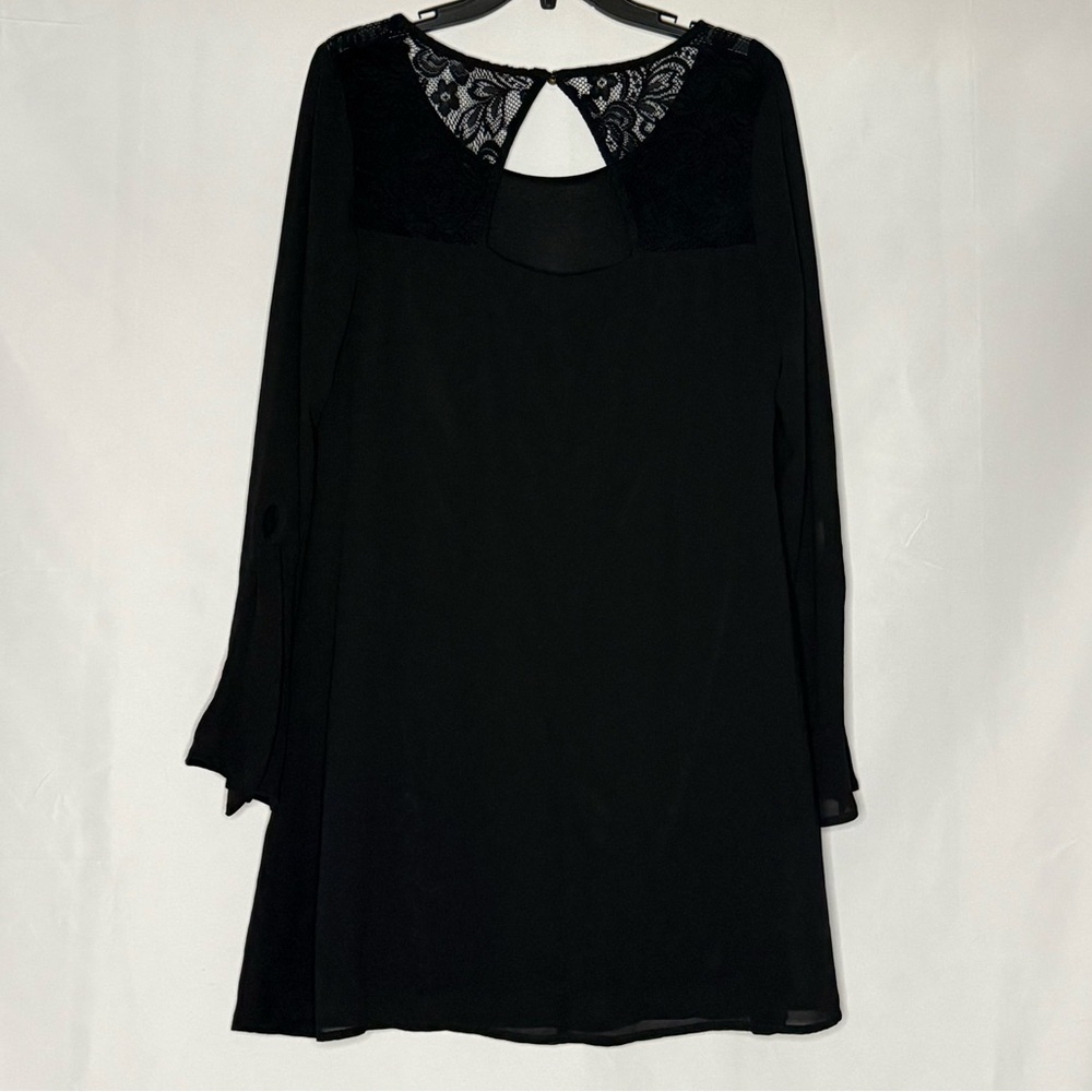 Speechless Black Lace Back Roll Tab Shift Dress –Women’s Size XL – EUC - Picture 2 of 3